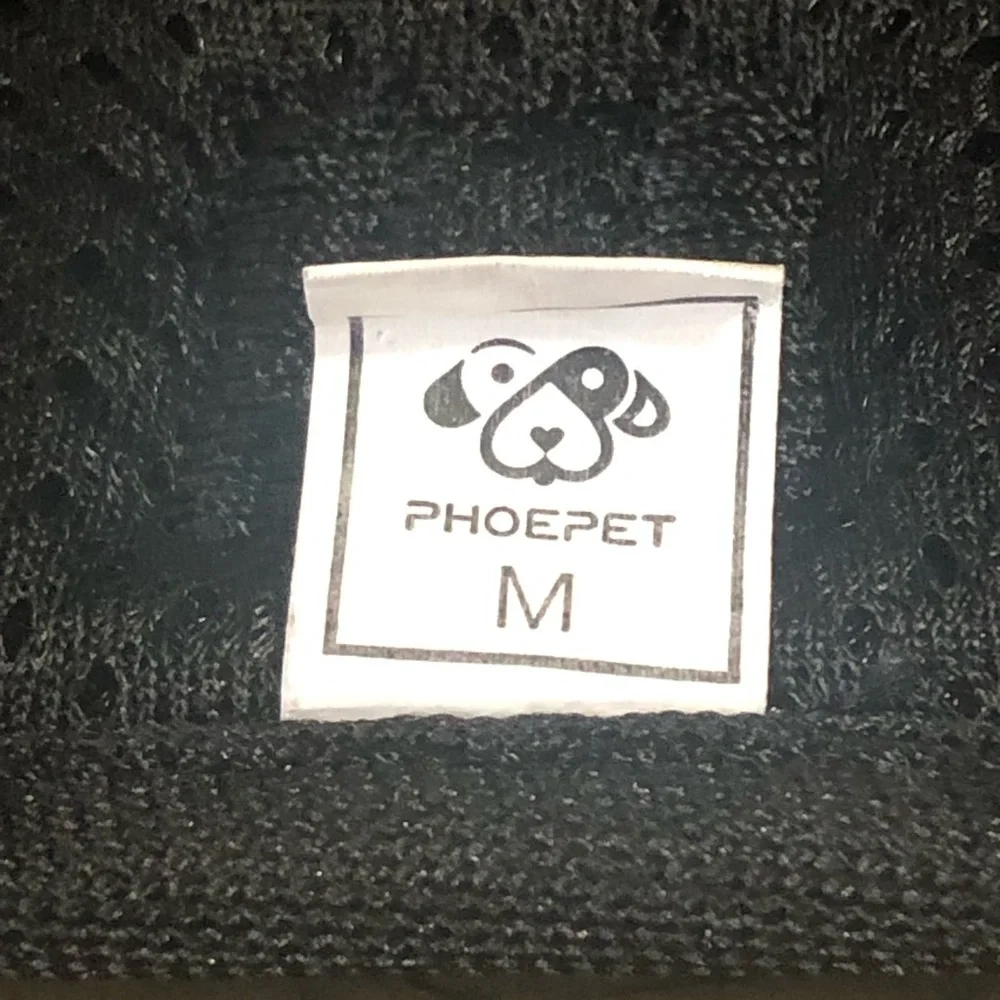 PHOEPET No Pull Dog Harness Medium Reflective Adjustable, 2 Metal Hooks Vest